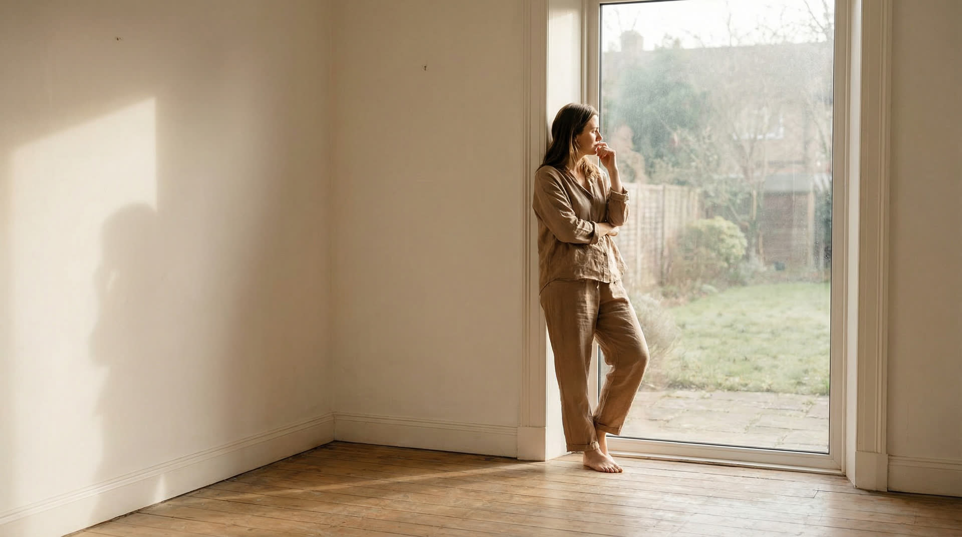 Person in reflection